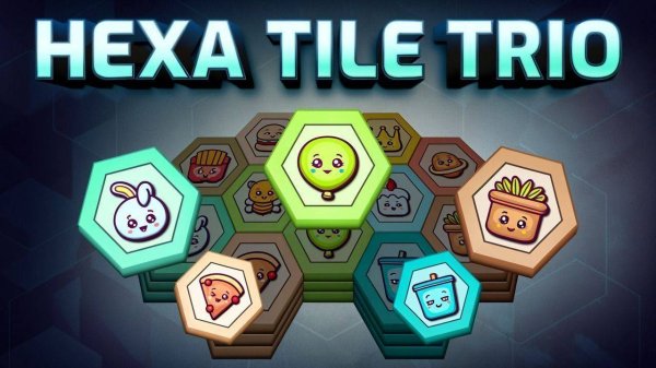 Hexa Tile Trio - Puzzle Game Online