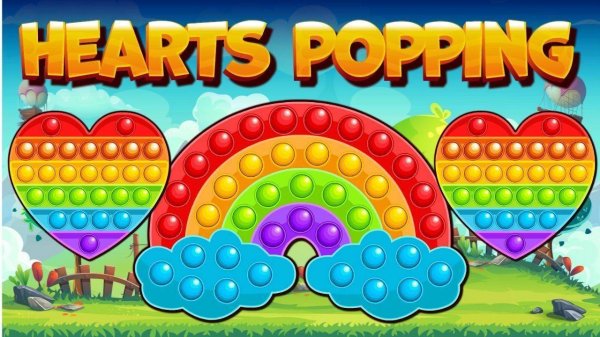 Hearts Popping - Bubble Pop Puzzle Online Game | Arcade Puzzle Game