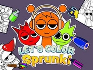 Let's Color Sprunki Online Coloring Game