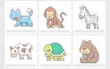 Pixel Art Animal Coloring Puzzle