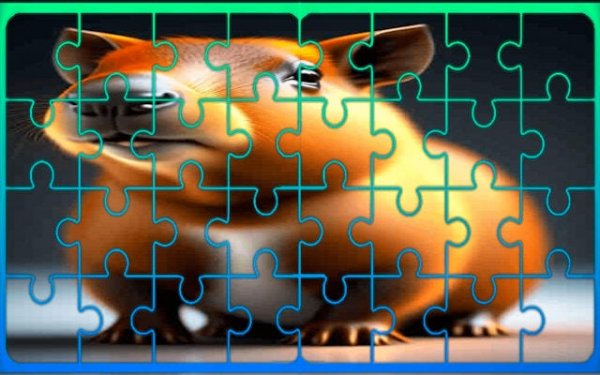 Guinea Pig Jigsaw Block Puzzle Slider Online Game