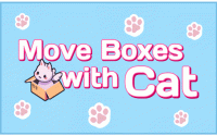 Move Boxes with Cat - Online Puzzle Game