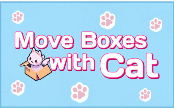 Move Boxes with Cat - Online Puzzle Game