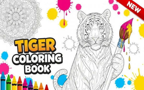 Tiger Coloring Book Online Game - Coloring Game