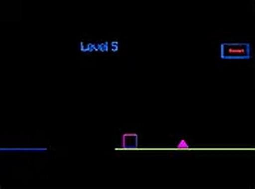 Neon Square Rush Online Arcade Game