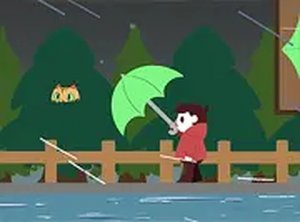 Strolling in the Rain Online Arcade Game