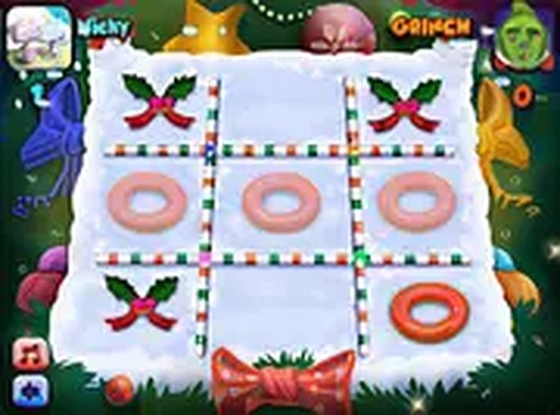 Noughts and Crosses Christmas Puzzle Game Online - Puzzle Game
