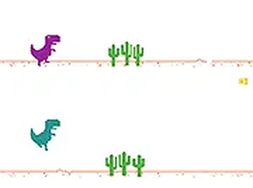 2 Player Dino Run Online Arcade Game