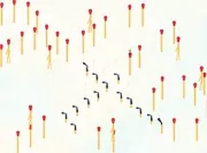 Save the Matches Puzzle Game Online - Fire Prevention Puzzle