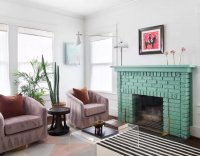 Revitalize Your Hearth: 34 Painted Brick Fireplace Inspirations